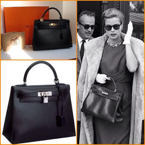 grace kelly with hermes bag.